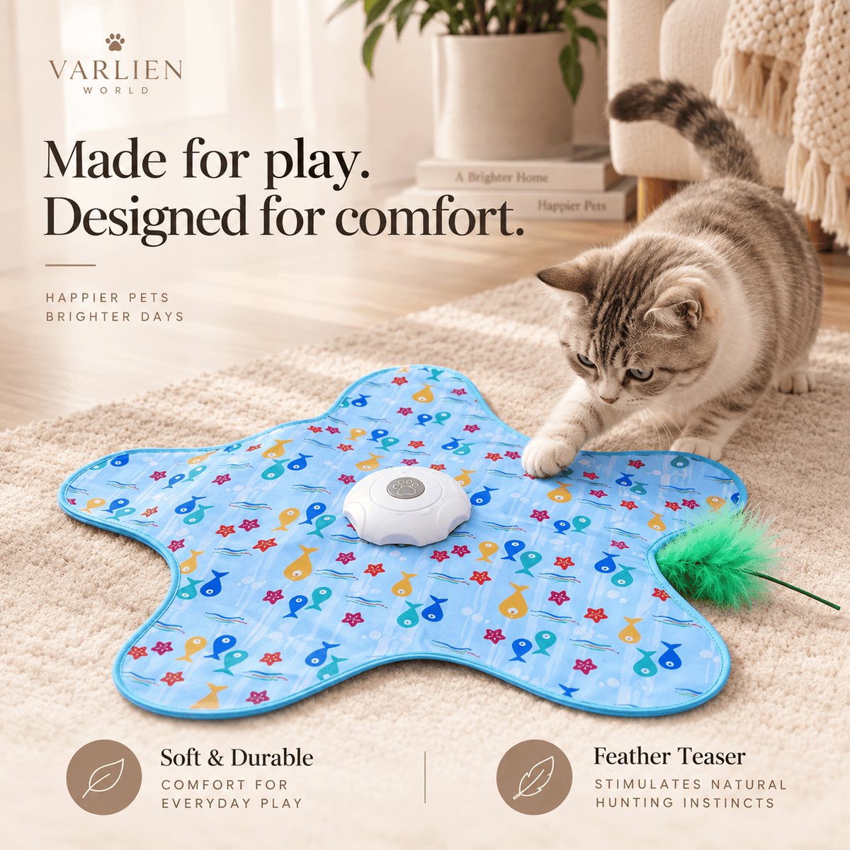 HuntingFun™ – Smart Interactive Cat Toy for Play & Chase